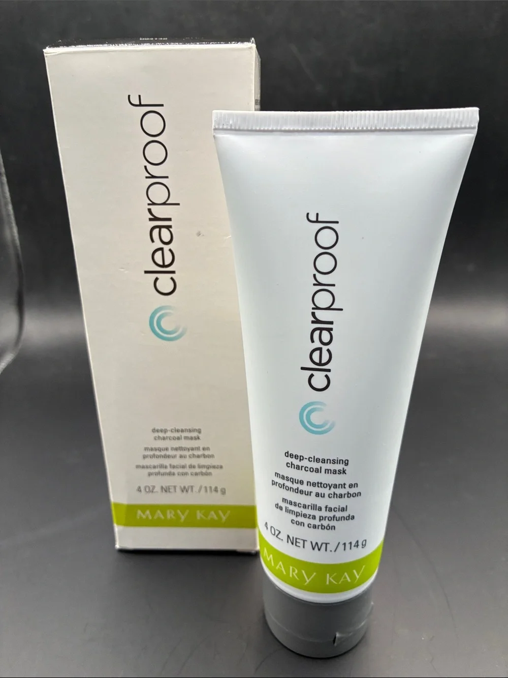 Mary Kay Clearproof Deep-Cleansing Charcoal Mask - White & Lime Green